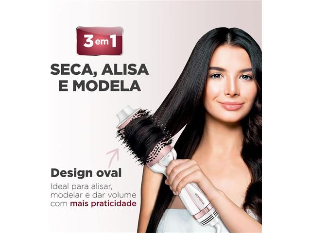 Escova Secadora Mondial Branco/Rose Gold 1200W Bivolt ES-50 - 3