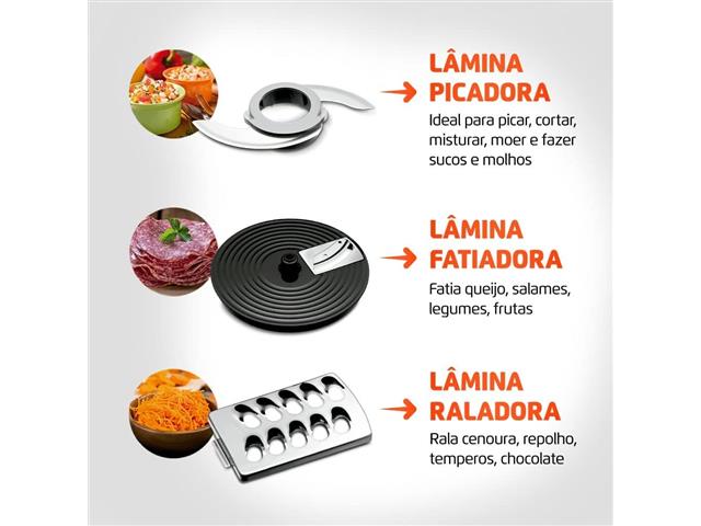 Multiprocessador Turbo Chef 5 em 1 Mondial Preto 1000W 110V MPN-01-B - 5