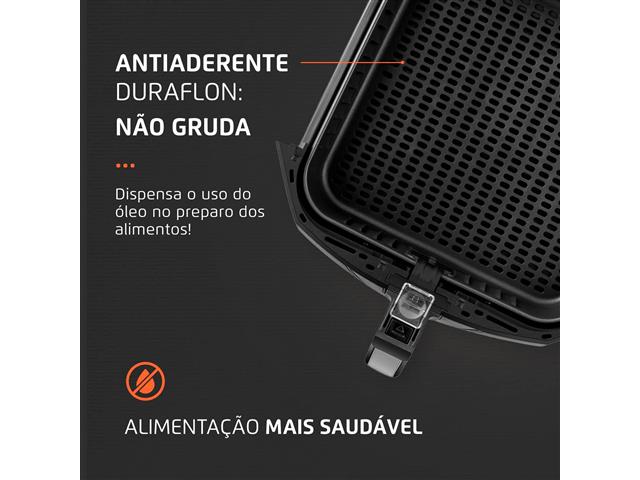 Fritadeira Sem Óleo Air Fryer 8L Mondial Preto 1900W  AFN-80-BI - 7