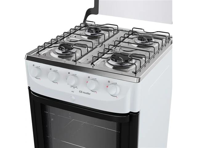 Fogão Mueller 4 bocas Branco com acendimento automático MFI4BB - 5