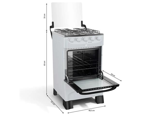 Fogão Mueller 4 bocas Branco com acendimento automático MFI4BB - 7