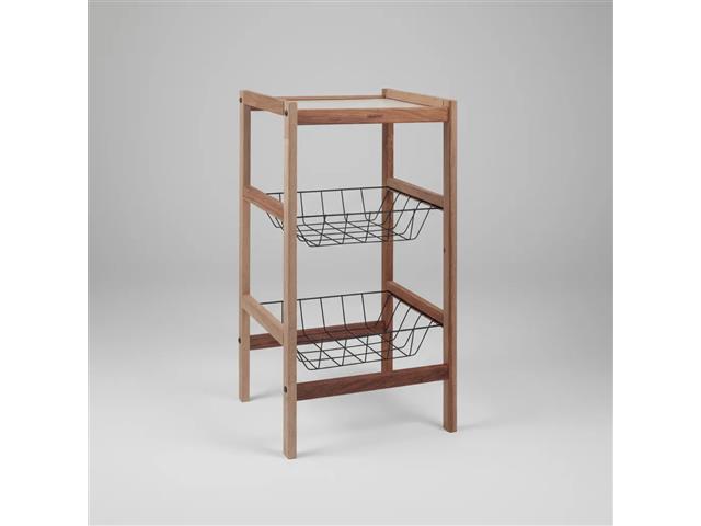 Fruteira Tramontina Utilínea em Madeira Mista com Estante e 2 Cestos - 8