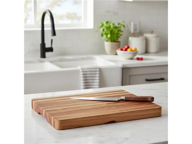 Tábua com Empunhadura Churrasco Tramontina em Madeira Teca 50x38 cm - 5