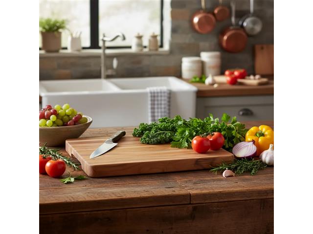 Tábua com Empunhadura Churrasco Tramontina em Madeira Teca 40x30 cm - 7