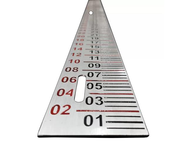 Régua Linimétrica - Fluviométrica 1000x70x2mm - 2