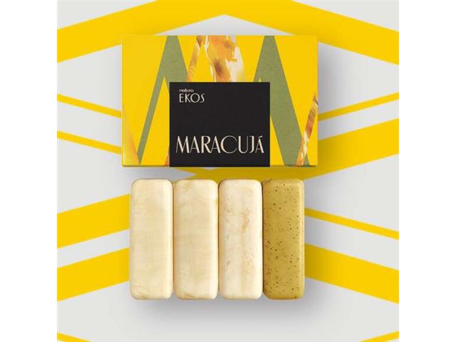 Sabonetes Cremoso e Esfoliante Natura Ekos Maracujá 4 Unidades - 1