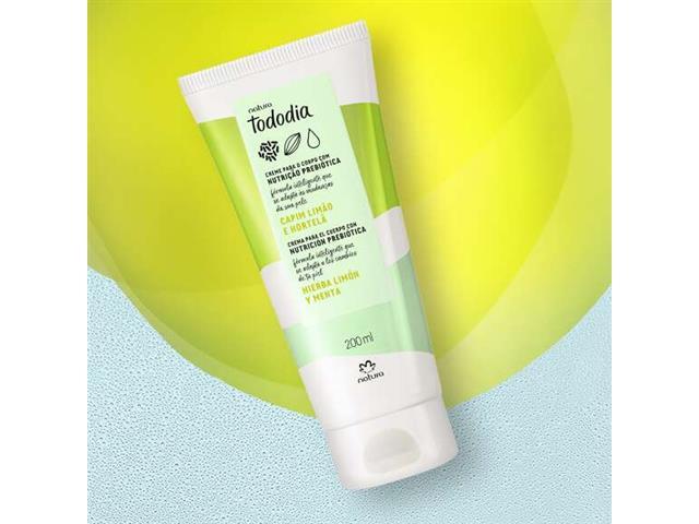 Creme Desodorante Corpo Natura TodoDia Capim Limão e Hortelã 200ML - 1