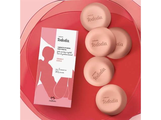 Sabonetes em Barra Natura TodoDia Tâmara e Canela 5 Unidades - 1