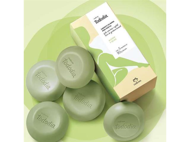Sabonetes em Barra Natura TodoDia Alecrim e Sálvia 5 Unit de 90g - 1