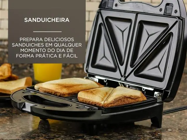 Sanduicheira Grill 3 em 1 Gadnic - 2