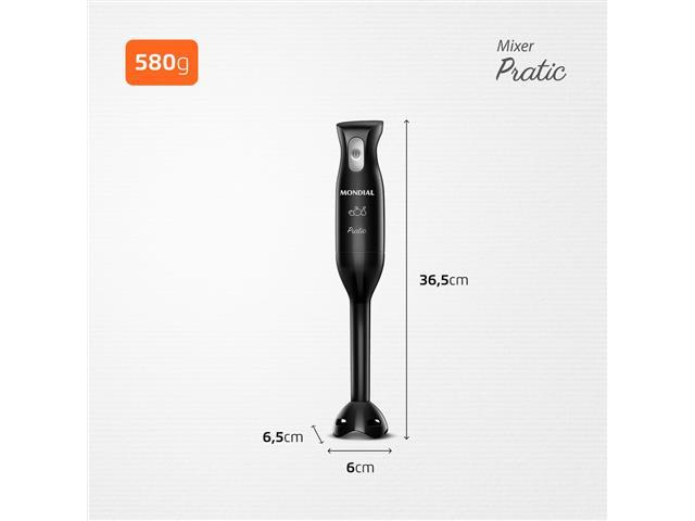 Mixer Pratic Mondial Preto 200W M-15-B 220V - 6