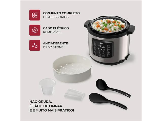 Panela De Pressão Elétrica WAP WPPE1 6L Painel Digital 220V - 3