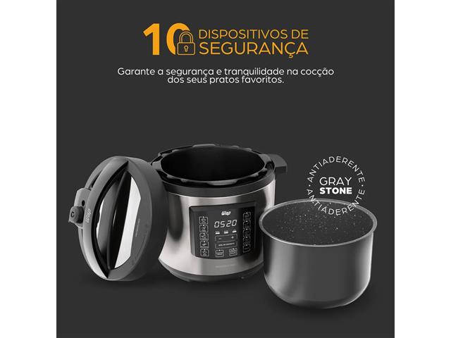 Panela De Pressão Elétrica WAP WPPE1 6L Painel Digital 220V - 5