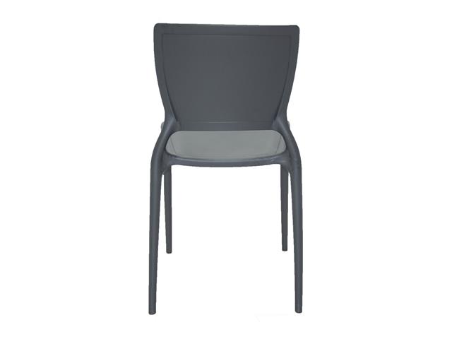 Cadeira Tramontina Sofia Encosto Fechado Grafite - 6