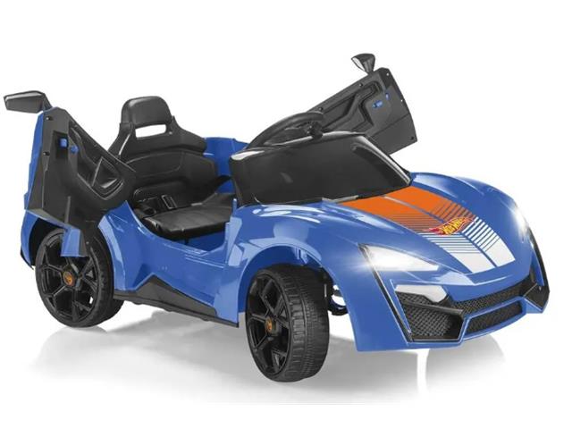 Carrinho Elétrico Multikids BR1383 Controle R/C Ride on HotWheels Azul - 1