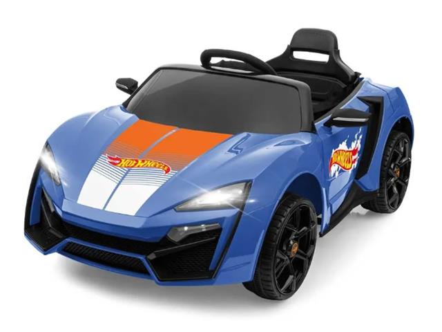 Carrinho Elétrico Multikids BR1383 Controle R/C Ride on HotWheels Azul - 4