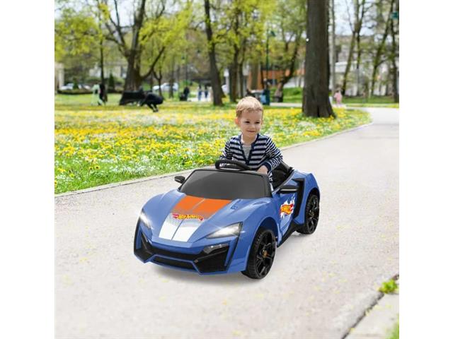 Carrinho Elétrico Multikids BR1383 Controle R/C Ride on HotWheels Azul - 6