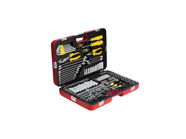 Jogo de Soquetes Stanley Encaixe MM e POL 1/4" 3/8" 1/2" com 150 Peças - 5