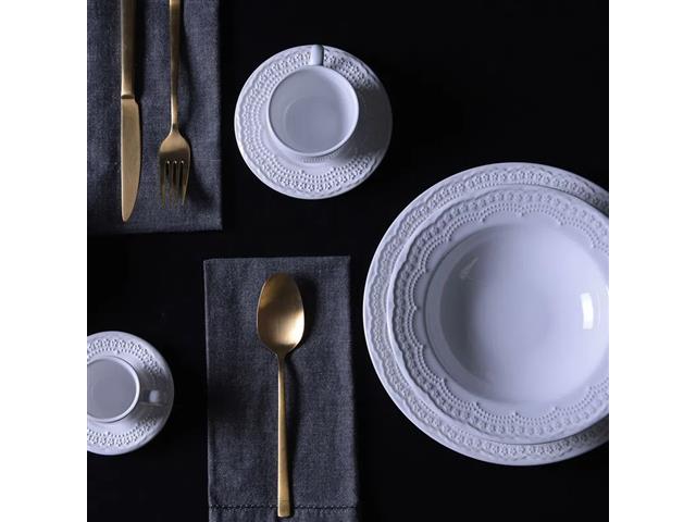 Aparelho de Jantar 30 Peças Porto Brasil Madeleine Branco - 1