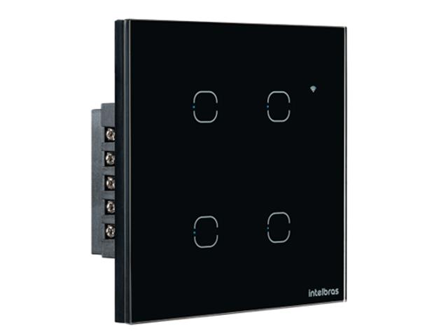 Interruptor Smart Wi-Fi Touch 4 teclas EWS 1004 Preto - 2