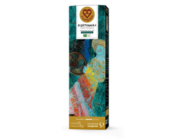 Capsula Cafe 3 Coracoes Portinari Obra Peneirado Cafe 1957 8X10X8G - 1