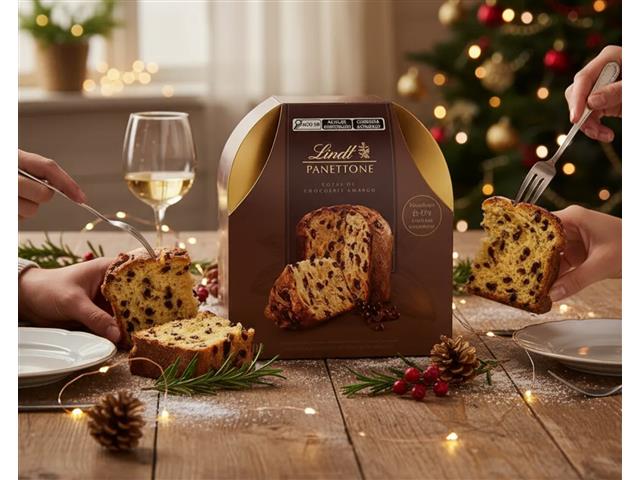 Panettone Lindt Gotas de Chocolate Amargo 400G - 3