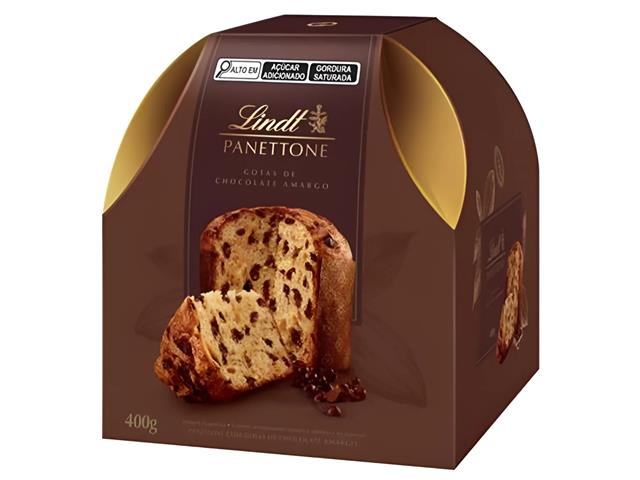 Panettone Lindt Gotas de Chocolate Amargo 400G - 1