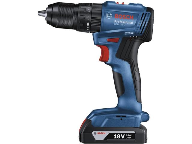 Furadeira Parafusadeira Impacto 18V Bosch GSB185LI-1B Sem Fio - 1