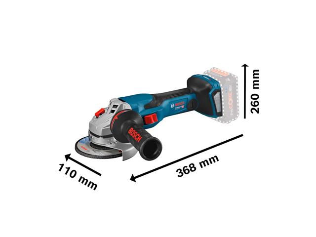 Esmerilhadeira à bateria Bosch GWS 18V-15 C, Brushless, 18V SB - 4