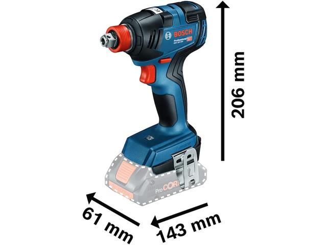 Chave de impacto a bateria Bosch GDX 18V-200 Brushless 18V SB - 4