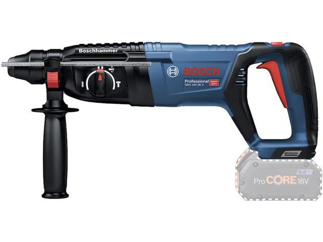 Martelete rompedor à bateria Bosch GBH 18V-26 D SB, Brushless - 1