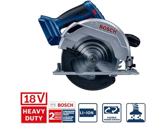 Serra circular à bateria Bosch GKS 18V-57, 18V SB, com disco - 2
