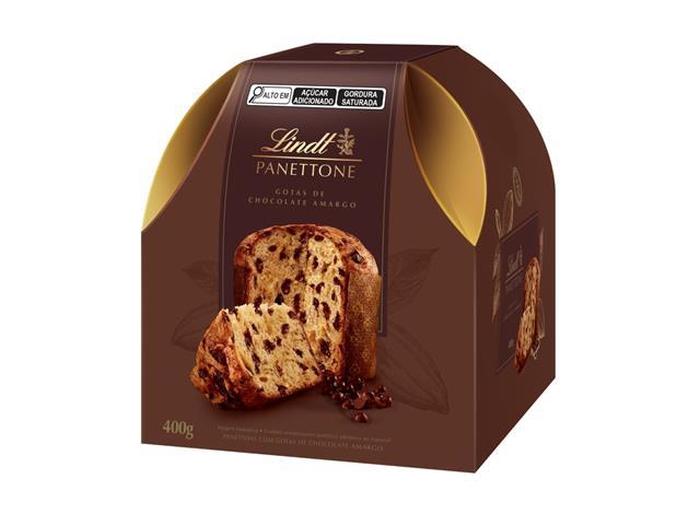 Combo 2 Panettone Lindt Gotas de Chocolate Amargo 400G - 2
