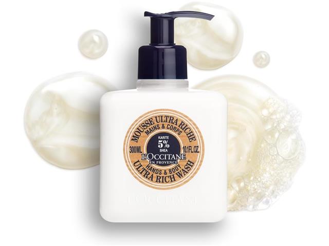 Espuma de Limpeza Mãos e Corpo UltraRica L'Occitane en Provence Karité - 1