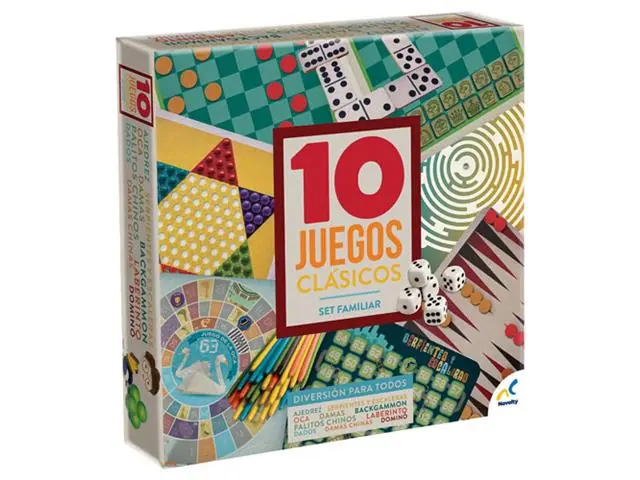 Set de 10 juegos de mesa clásicos