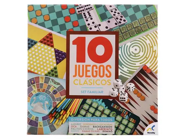 Set de 10 juegos de mesa clásicos
