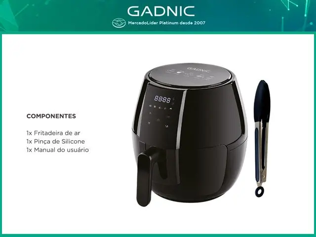 Fritadeira Airfryer Digital Gadnic 4 Litros - 5