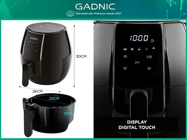 Fritadeira Airfryer Digital Gadnic 4 Litros - 6