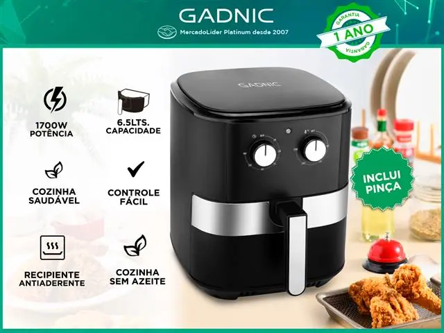 Fritadeira Airfryer Family Gadnic 6.5 Litros - 1