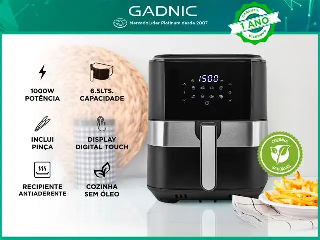 Fritadeira Airfryer Family Digital Gadnic 6.5 Litros - 1