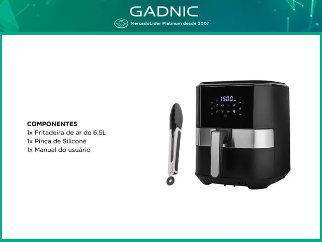 Fritadeira Airfryer Family Digital Gadnic 6.5 Litros - 2