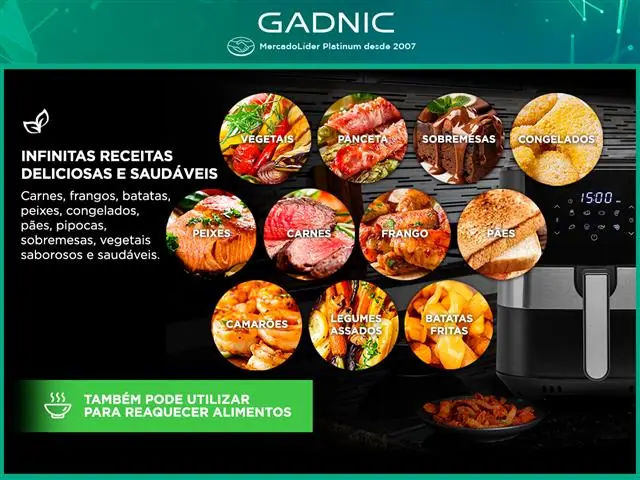 Fritadeira Airfryer Family Digital Gadnic 6.5 Litros - 3