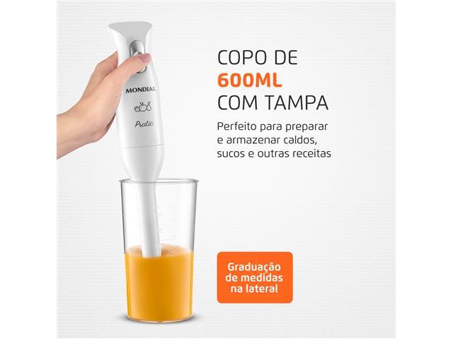 Mixer Pratic Mondial M-15-W Branco 200W 110V - 1