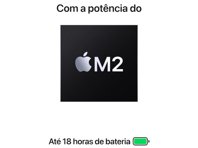 MacBook Air 15"Apple M2 CPU 8 e GPU10 núcleos 8GB RAM 512GB SSD Cinza - 2