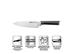 Faca Aço Inox Tefal Eversharp com Afiador - 1