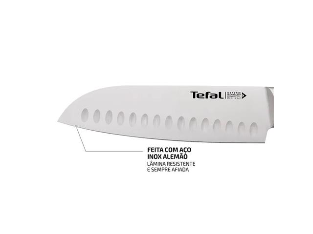 Faca Santoku Aço Inox Tefal Ice Force 18cm - 5