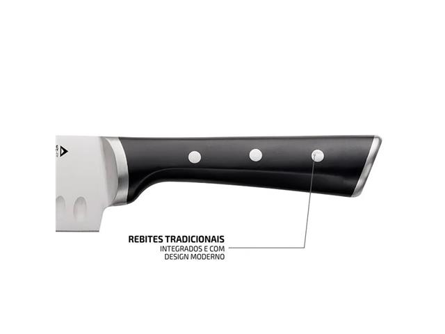 Faca Santoku Aço Inox Tefal Ice Force 18cm - 6