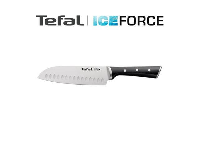 Faca Santoku Aço Inox Tefal Ice Force 18cm - 8