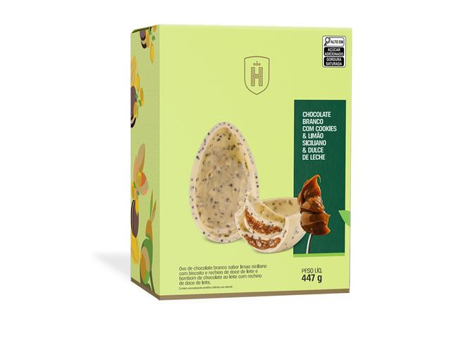 Ovo de Páscoa Havanna Branco com Limão Siciliano e Doce de Leite 447G - 1