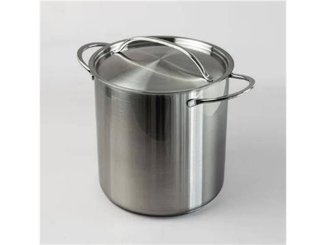 Olla Alta Volf Bassel con Tapa de Acero 24 cm